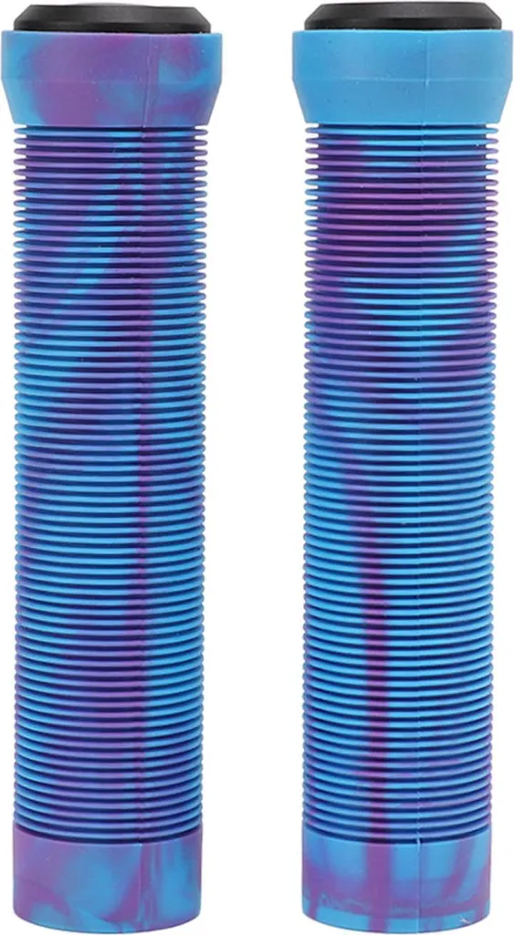 1 paio/set di manopole in gomma da 22,2 mm con texture antiscivolo, copertura per manopole da mountain bike, manicotti, viola, blu