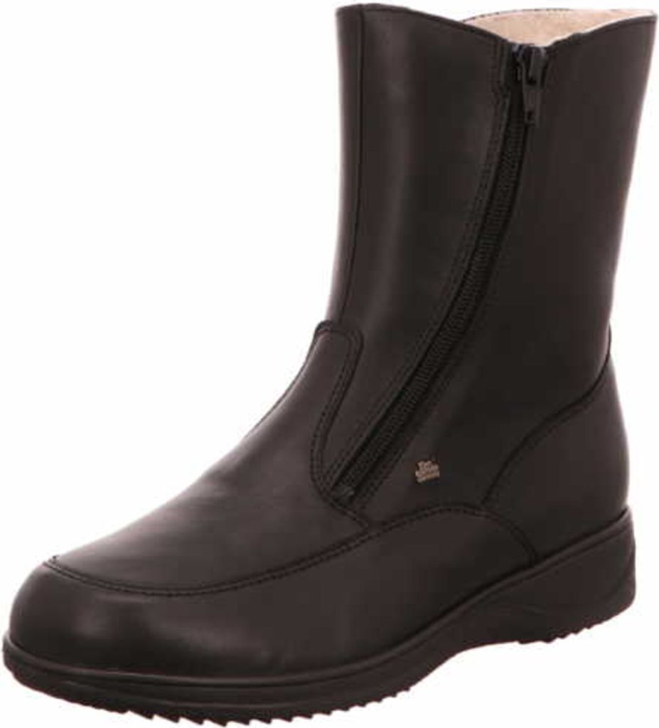 Finn Comfort Minsk Damenschuhe, Stiefelette, gefüttert, Leder, Schwarz - Marken Finn Comfort, Schwarz, leder (nappaseda)