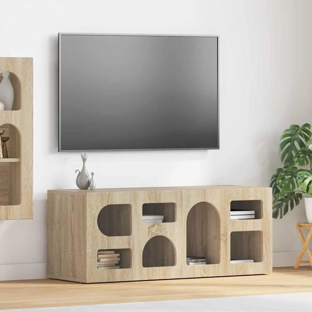 Mobile porta TV Maison Exclusive 100x35x40 Rovere Sonoma | Design Casa
