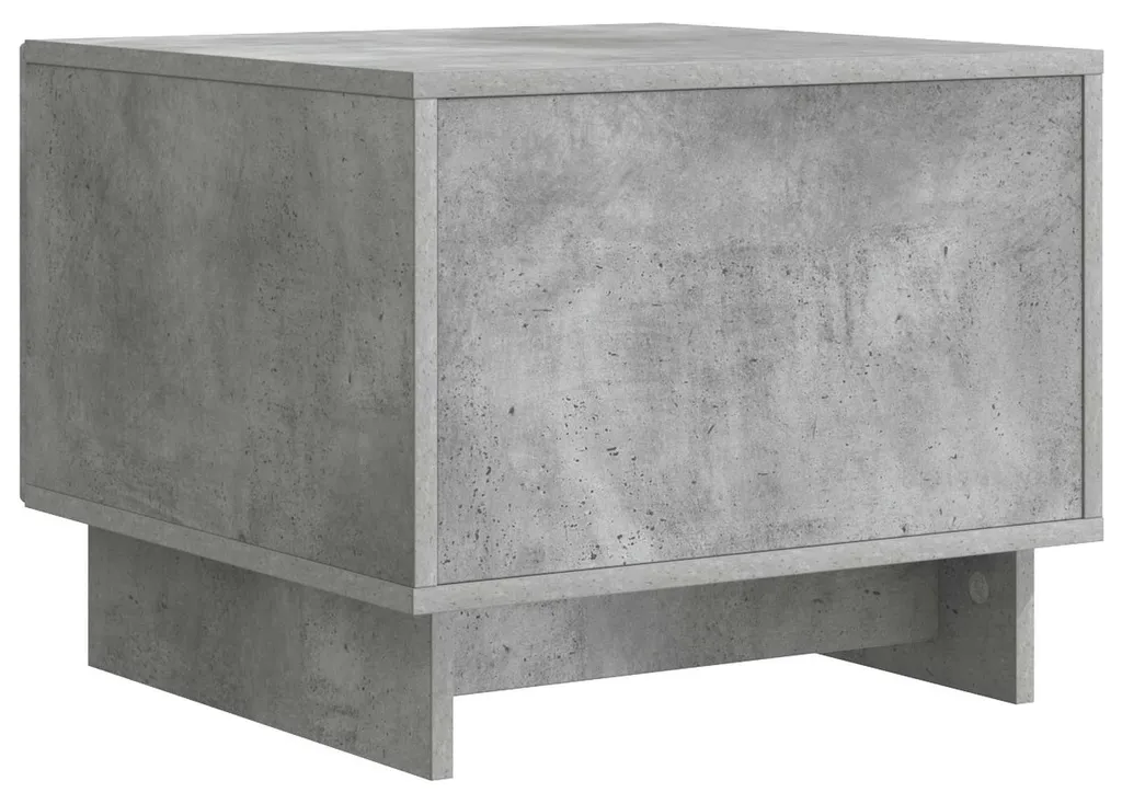 vidaXL Table basse gris béton 49x50x40 cm en aggloméré robuste