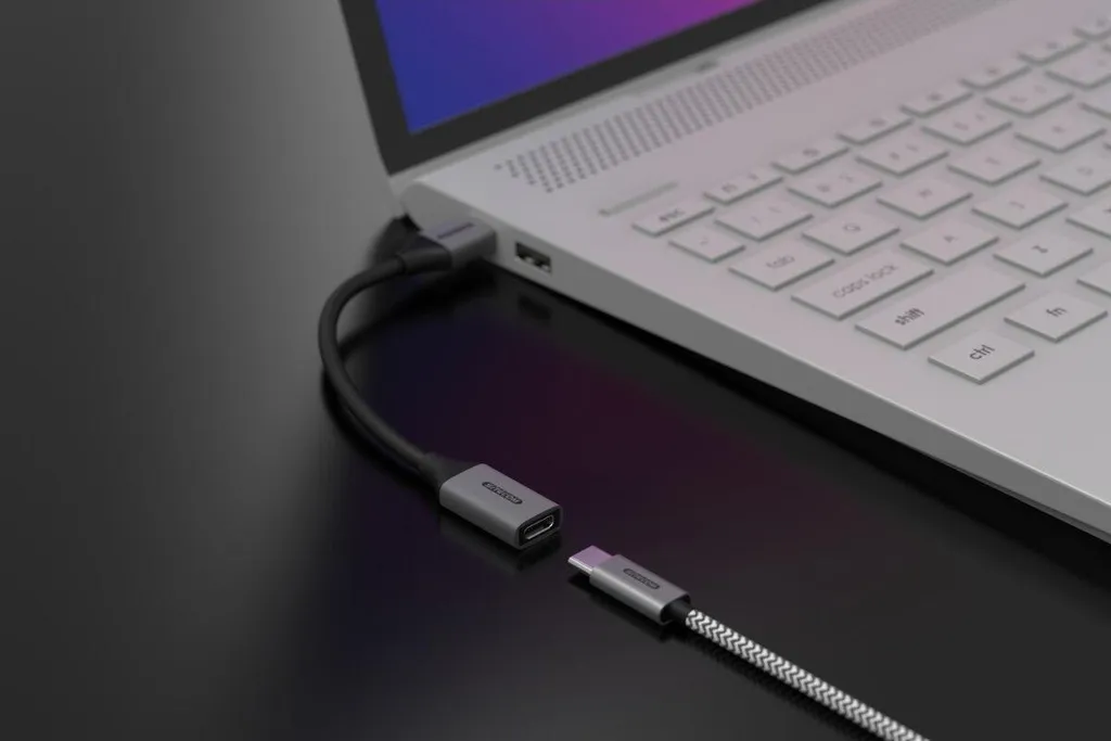 Cavo USB Corto Sitecom AD-1013 15cm | USB-A a USB-C Grigio Nero - 3