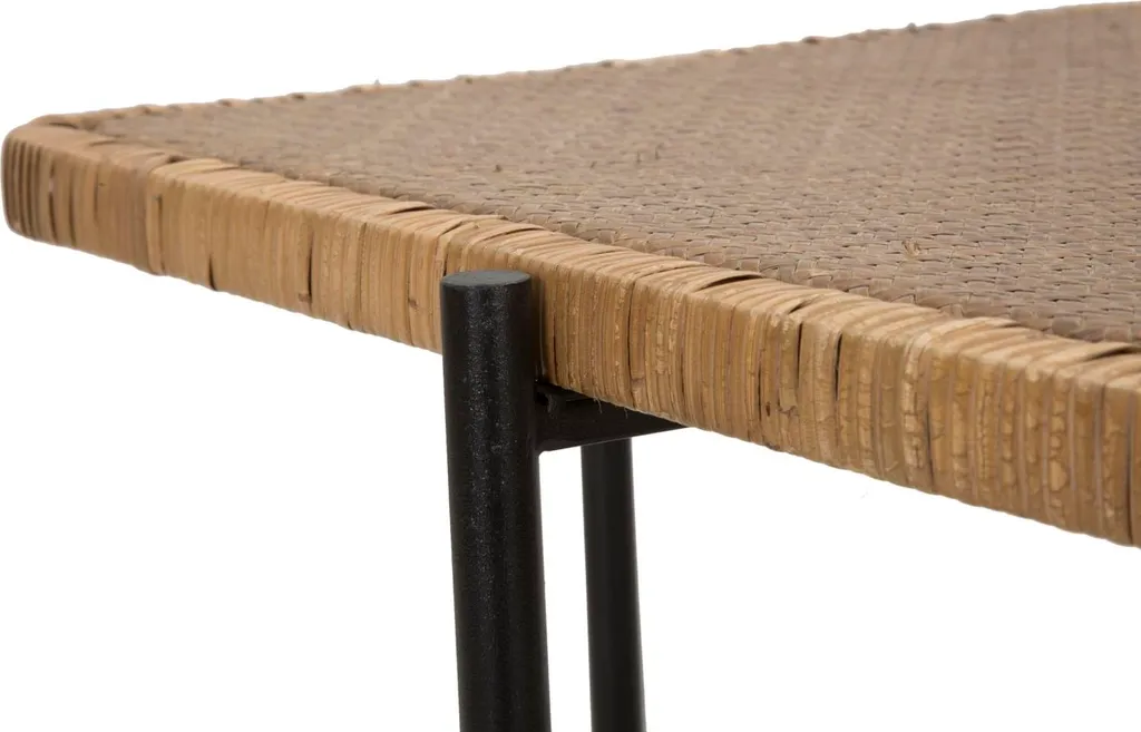 Table basse rectangulaire Cebu bicolore pour salon moderne - 6