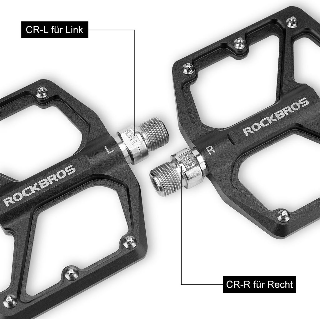 ROCKBROS Fahrrad Pedale Flach Plattform für MTB City e-Bike Produktbild 5