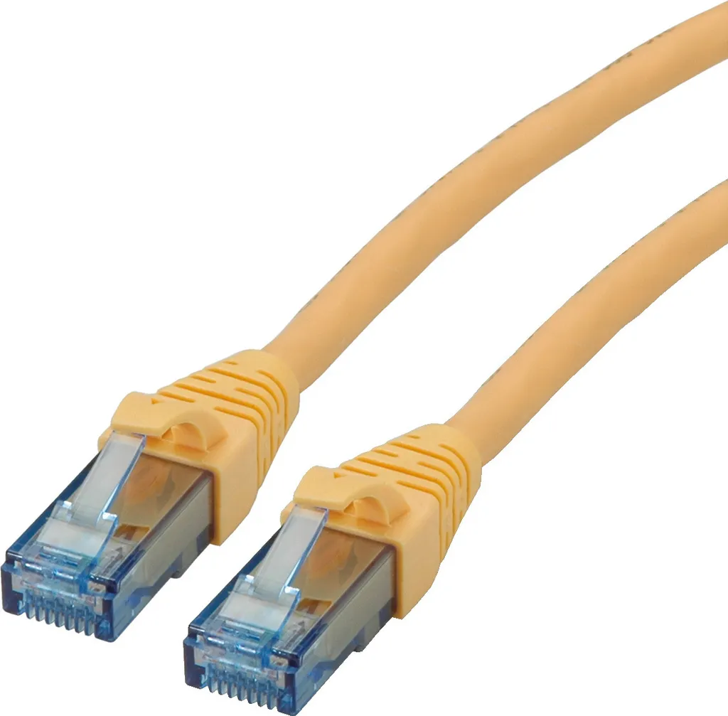 Cavo Rete ROLINE 21152721 Cat6a U/UTP 1m Giallo | 10 Gigabit