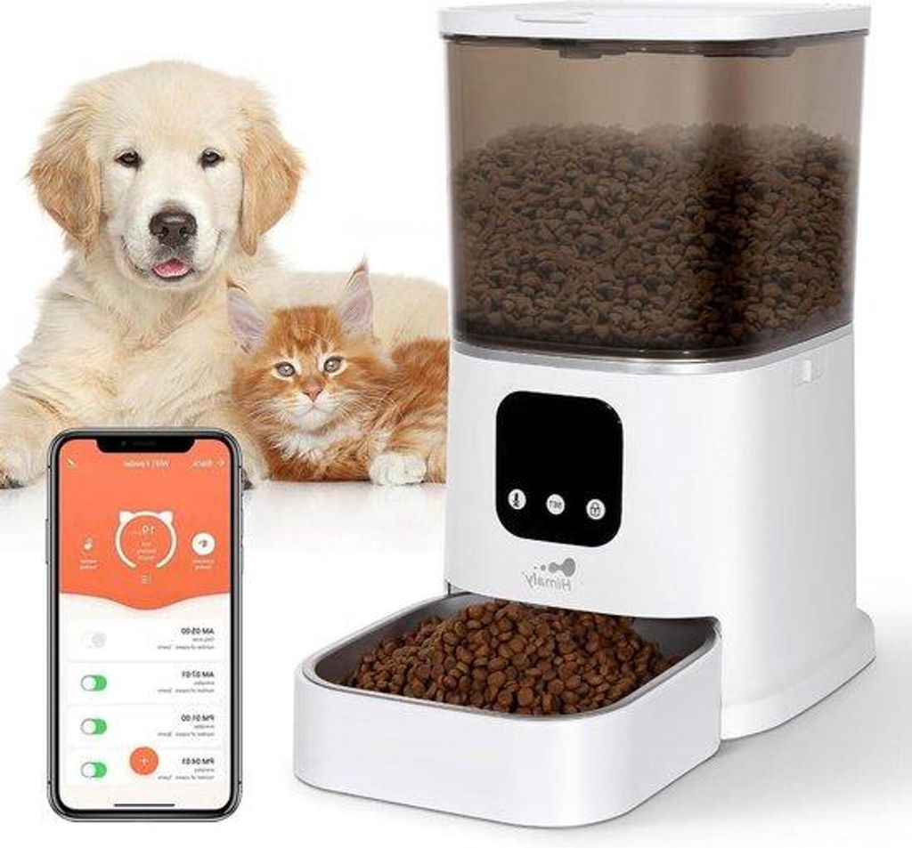 Automatischer Futterbehälter für Katzen und Hunde 6 Liter - Automatischer Futterdispenser Multifunktionell für kleine und mittelgroße Haustiere