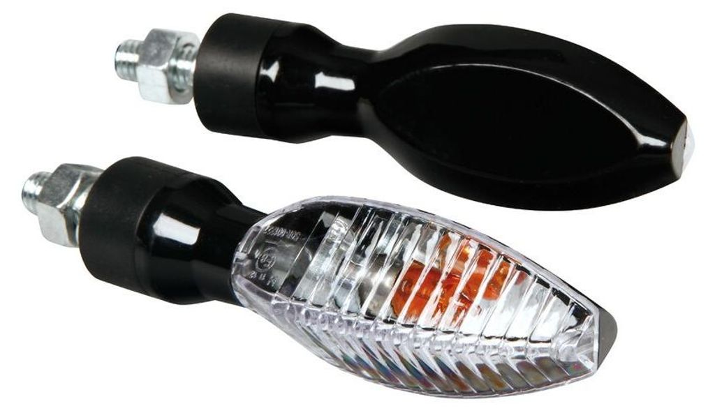 Lampa Kinesis 10W Motorradblinker Schwarz zugelassene weiße Produktbild 