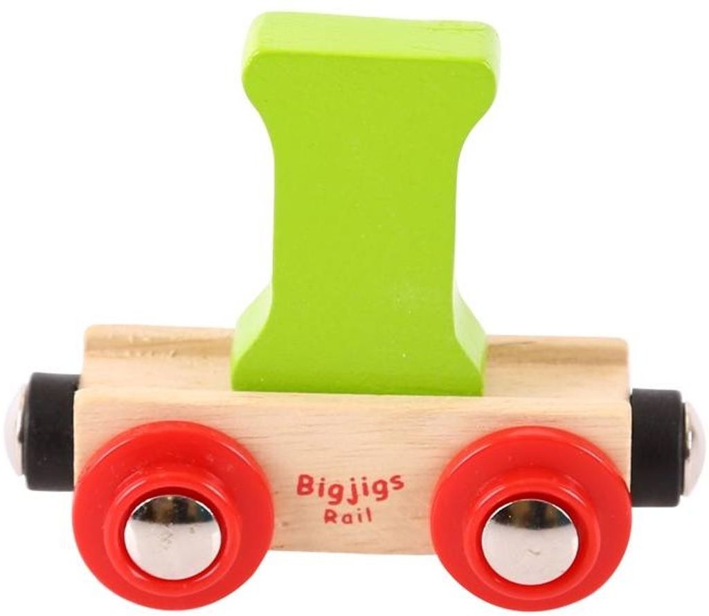 Wagon Lettre A Bigjigs Rail - Rouge, Jouet Train Bois, Compatible Most Brands