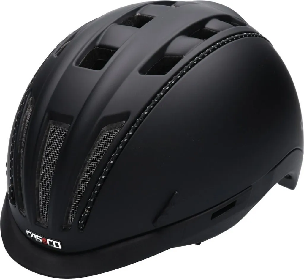 Casco Roadster Casque de vélo Noir Mat Taille L 58-60 cm pour Cycliste