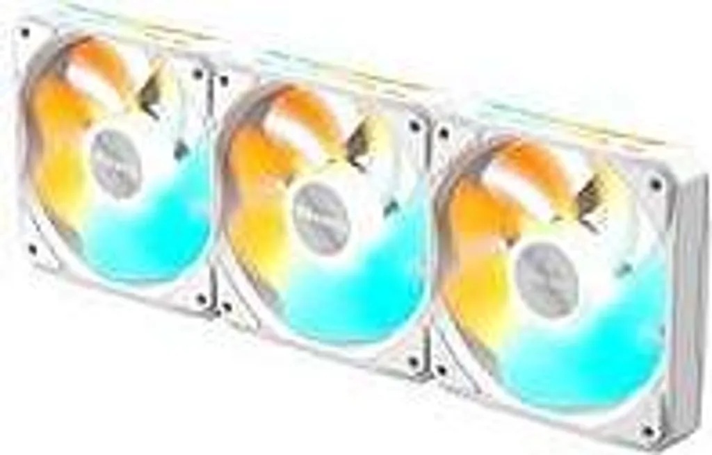 GIGABYTE EZ-CHAIN RVS FAN 3-Pack Bianco: Ventole ARGB 120mm Daisy Chain