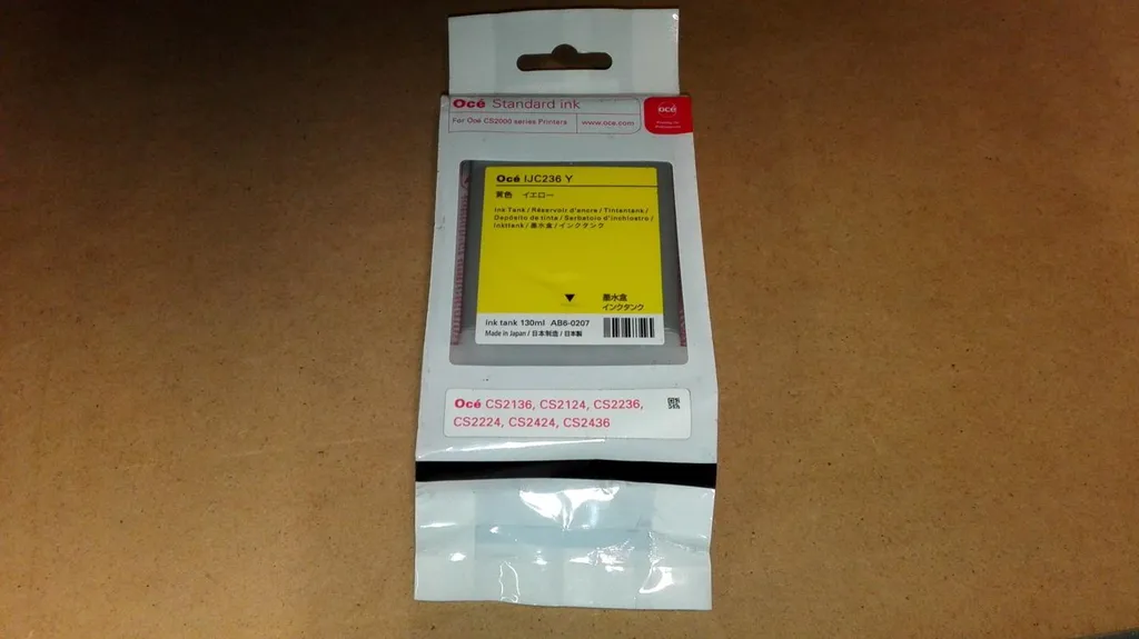 Encre OCE IJC236Y Jaune pour Plans et Graphiques sur Traceur CS2436-A