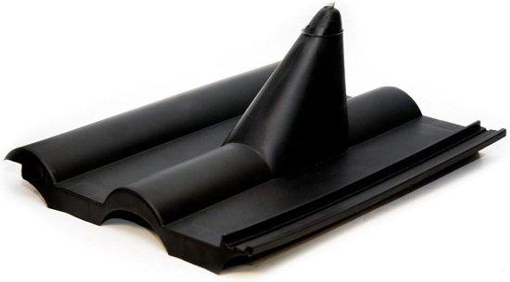 Dachüberbau Antennen Einlassschacht - Masteinlassschacht Dach - Dachabdichtung - Universal anwendbar - 325 x 40 cm - Schwarz