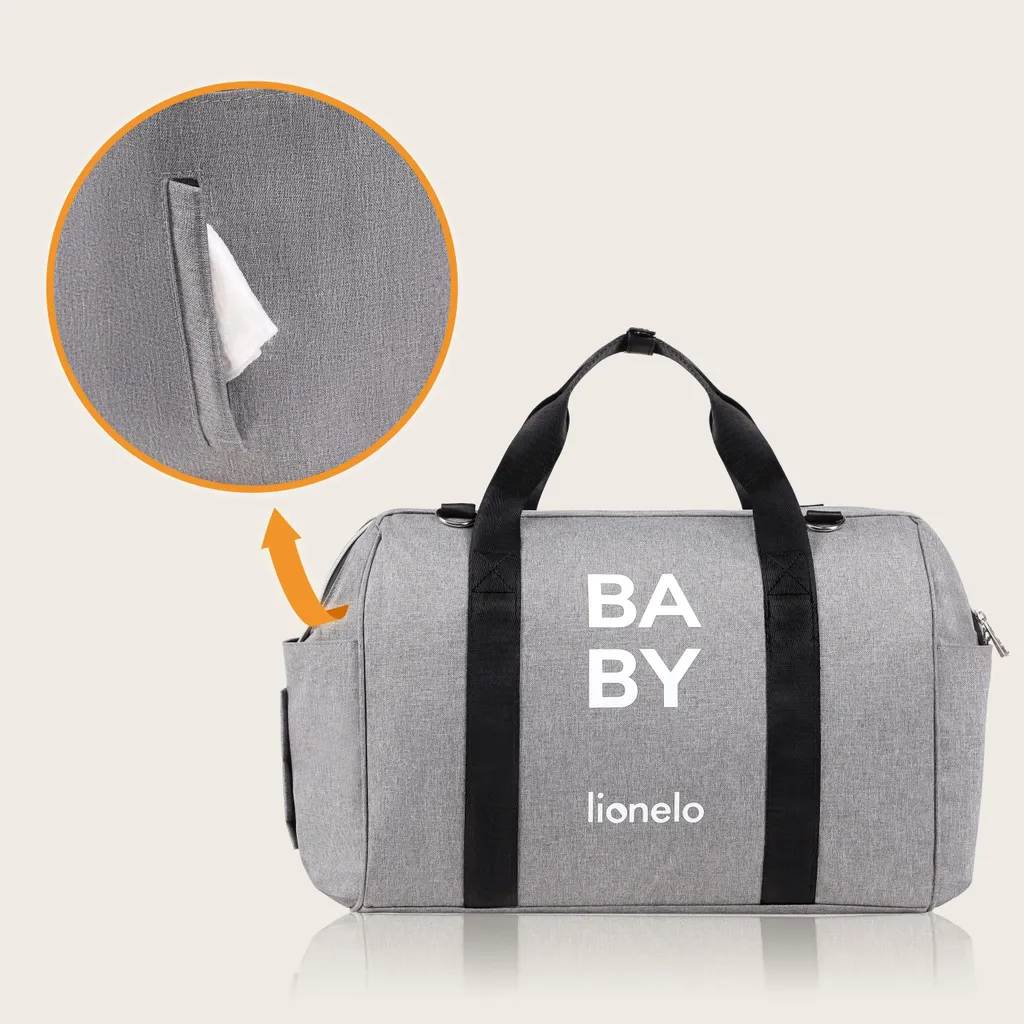 Lionelo Ida Sac à Langer Gris Organiseur de Poussette Multifonctions - 6