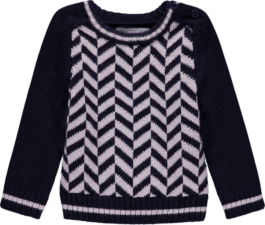 Marineblauer Langarmpullover für Jungen Kanz