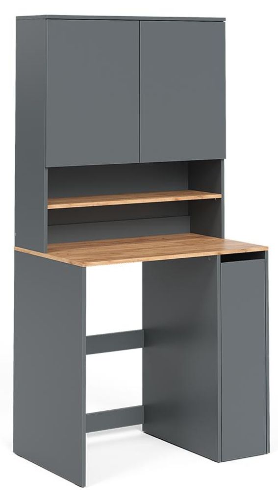 armario para lavadora Vicco Viktor Antracita/Roble dorado Imagen del producto 