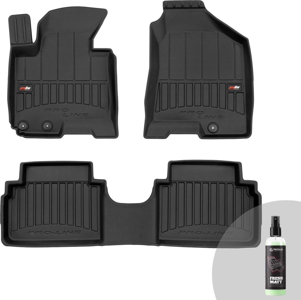FROGUM ProLine 3D Gummimatten Exklusiven Auto Fußmatten Autofussmatten für Hyundai ix35 I 2009-2015