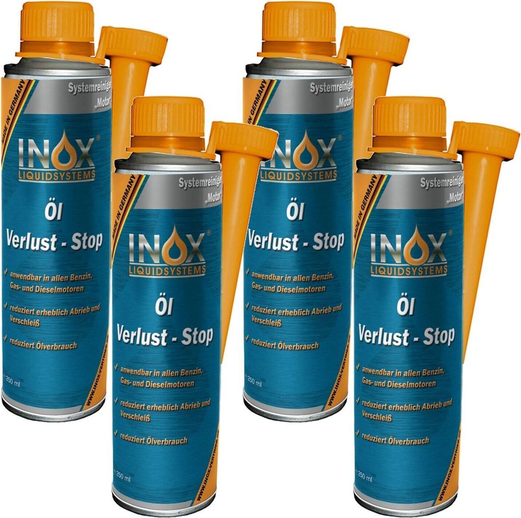 INOX® Öl Verlust-Stop Additiv, 4x250ml - Motordichtmittel Produktbild 