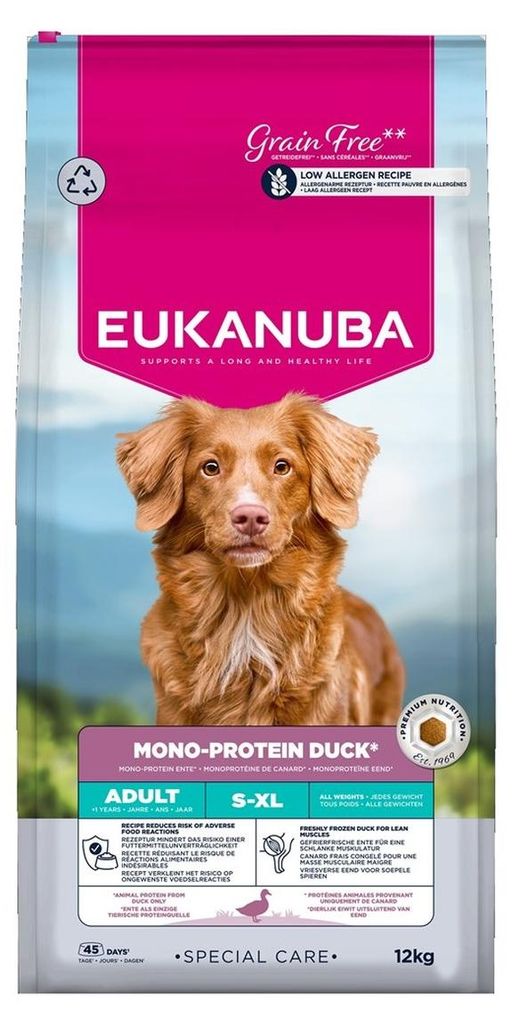 Eukanuba Special Care Mono-Protein Adult Kaczka 12kg - Zdjęcie produktu 