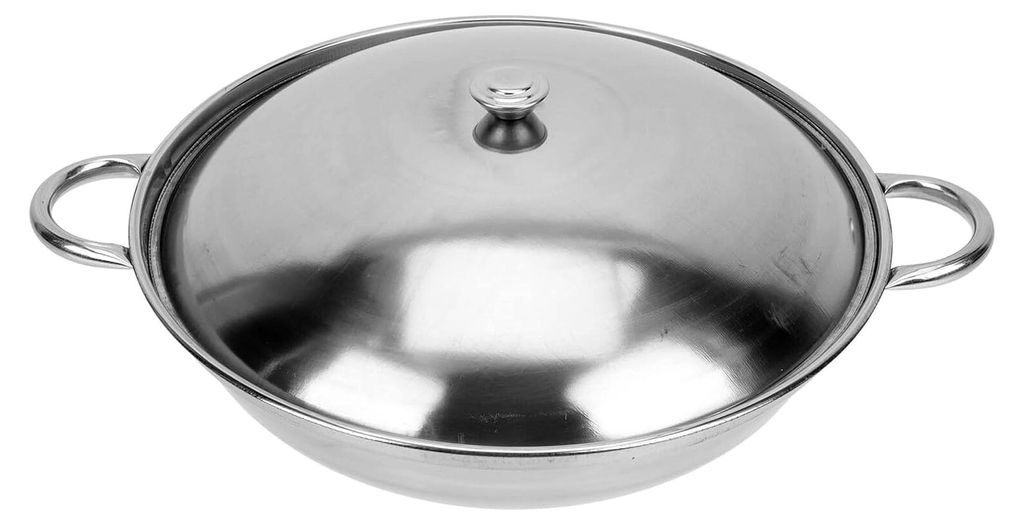 Edelstahl Topfset Verdickter Alkoholtopf mit Deckel Multifunktional für Hot Pot Küche
