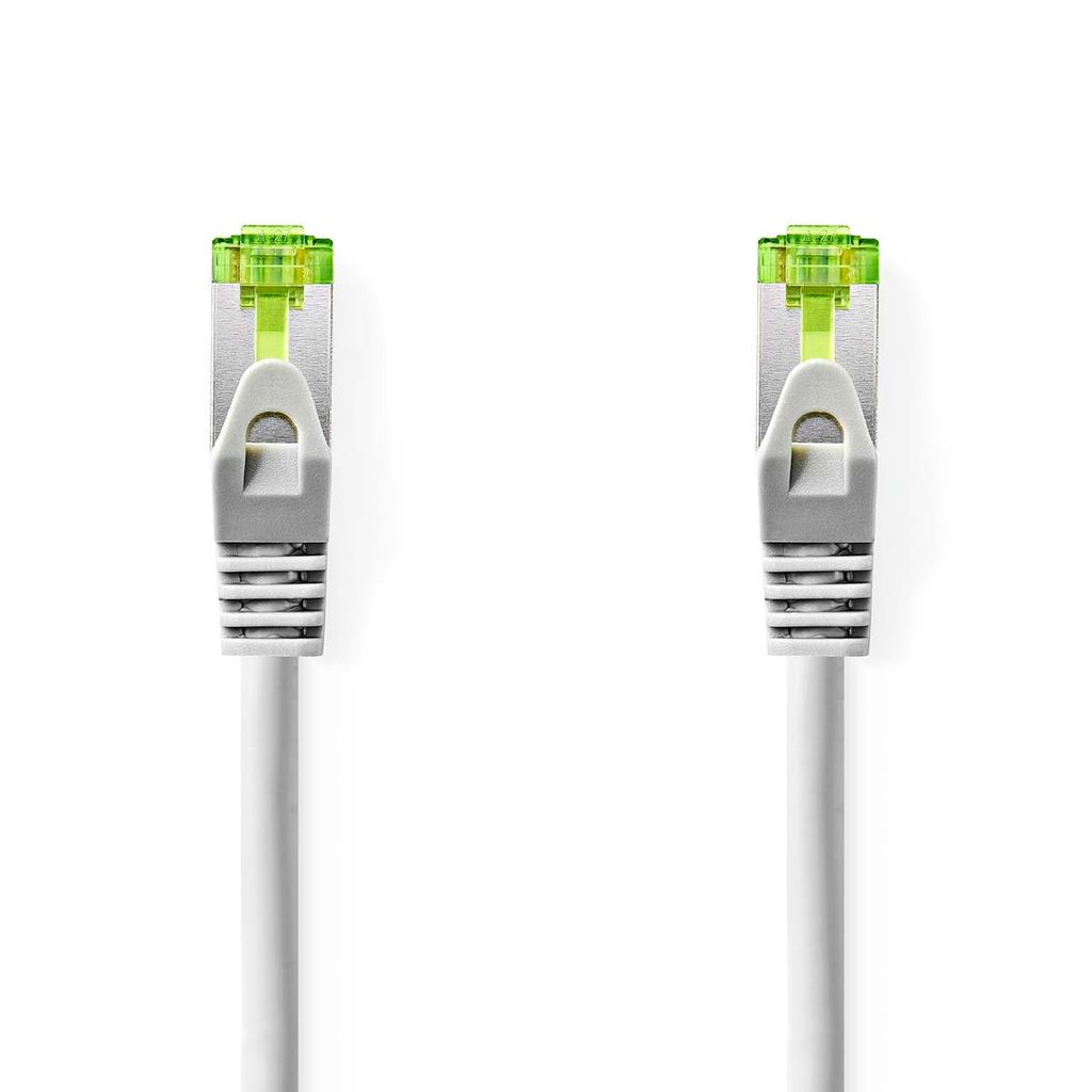 Nedis CAT7-Netzwerkkabel - S/FTP - RJ45 Stecker - RJ45 Stecker - 10.0 m - Snagless - Rund - LSZH - Grau - Label