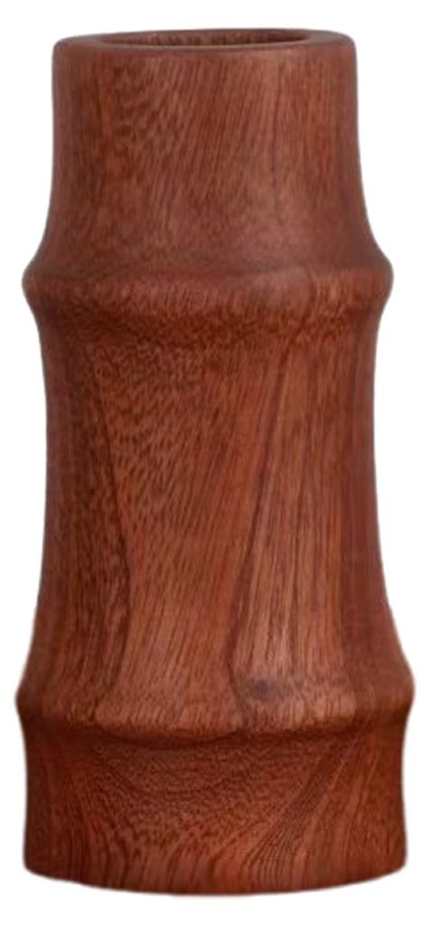 Mini-Holzvase für Trockenblumen, handgefertigte Blumenvase aus Naturholz, kleine dekorative Knospenvase für Schreibtisch, Regal oder als Wohnacce...