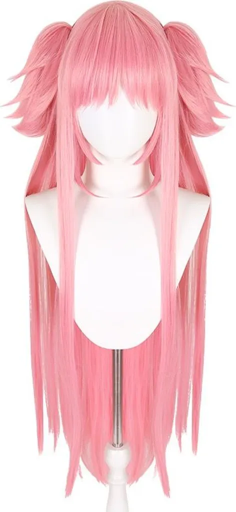 Parrucca INF Rosa 80cm: Fibra Termica Design per Cosplay e Eventi