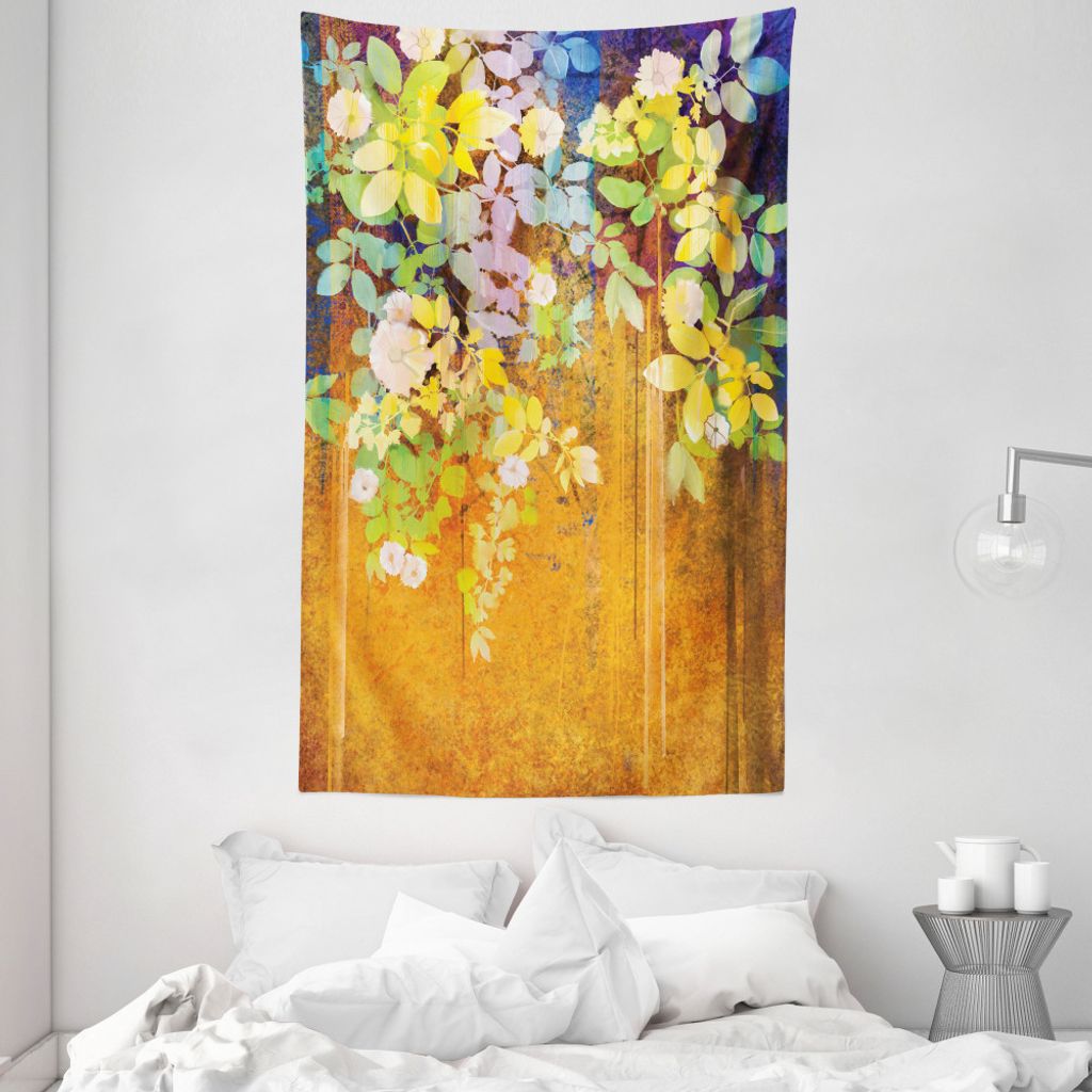 ABAKUHAUS Bunt Wandteppich und Tagesdecke, Misty Kulisse aus Weiches Mikrofaser Stoff Waschbar ohne Verblassen Digitaldruck, 140 x 230 cm, Mehrfarbig