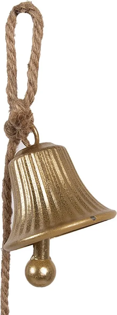 Sonnette Décorative Suspendue Dorée 135 cm pour Déco Intérieure Chic - 2