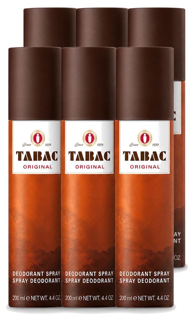 6 x Tabac Original, antiperspirantný sprej na telo, 200 ml Obrázok produktu 