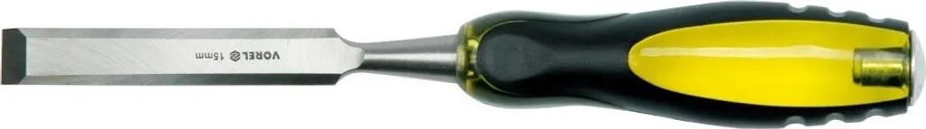 Scalpello da Falegname 15 mm Vorel - Acciaio 65Mn e Manico Trasparente