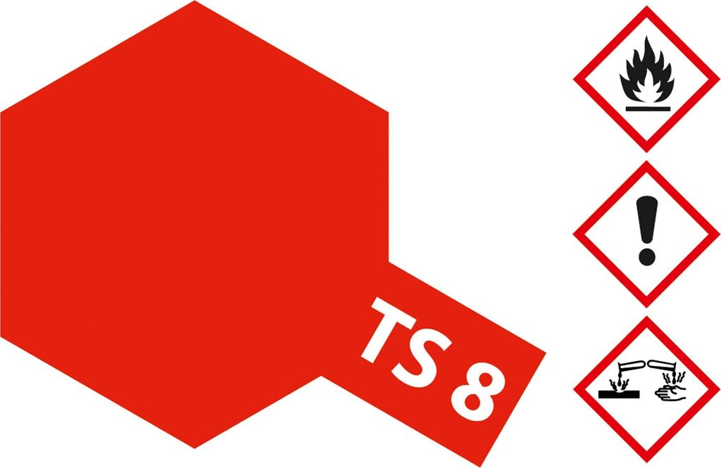 TAMIYA TS8 TS8 Italienisch Rot, glänzend - Spraydose 100ml
