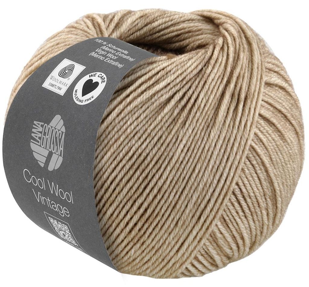 Lana Grossa - Cool Wool Vintage 7382 sandbeige Produktbild 