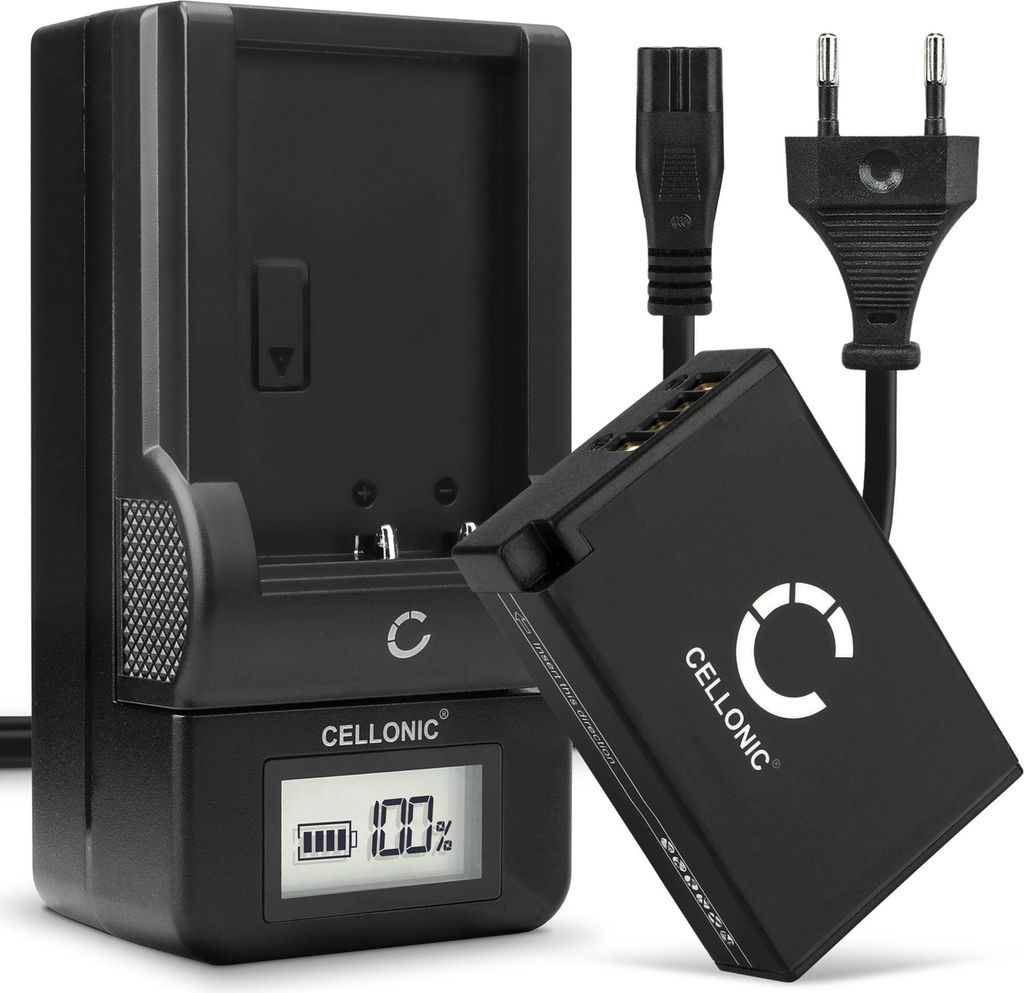 CELLONIC 1x Akku für Kamera Kompatibel mit Canon EOS R50, EOS R8, EOS R10, LP-E17 - (950mAh, 7.4V) + Ladegerät
