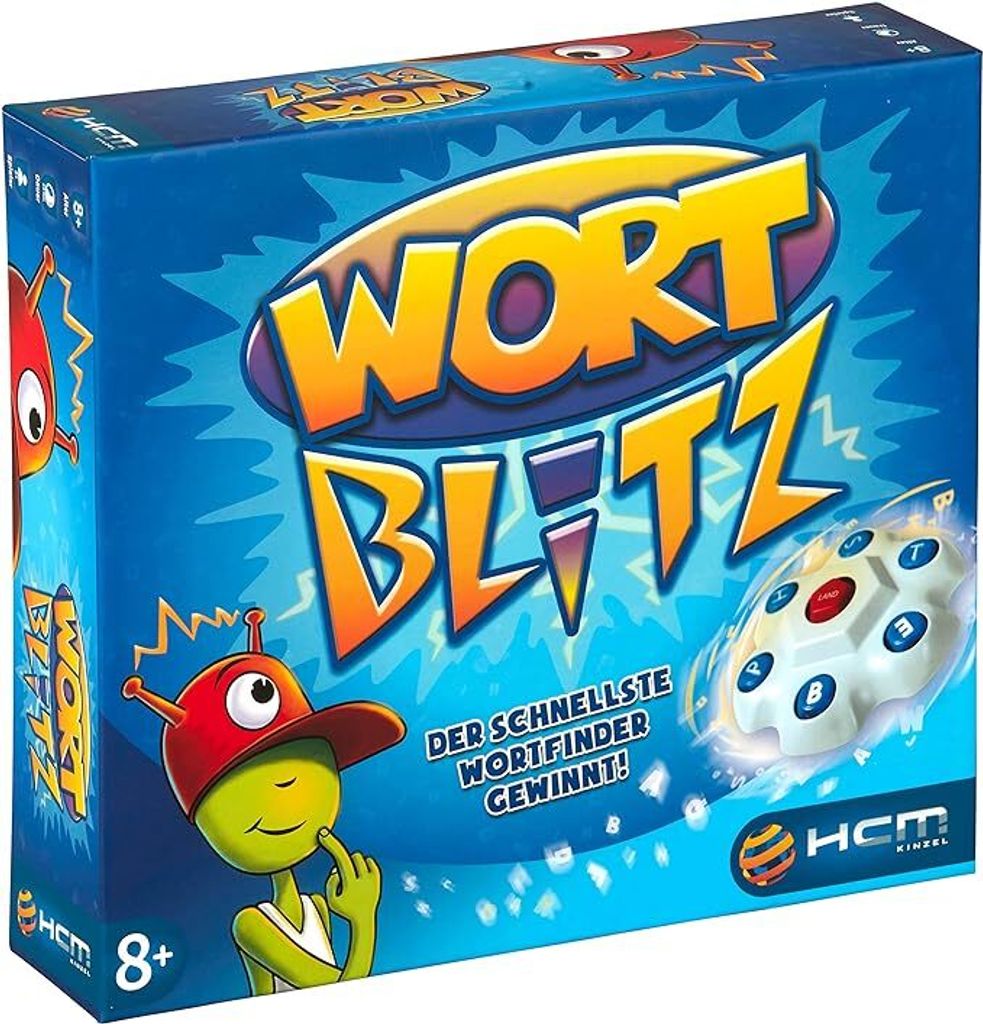 Wortblitz: Familien-Denkspiel mit Buchstabentornado. Kreative Lern- & Wissensalternative zu Stadt-Land-Fluss, fördert Schnelldenken