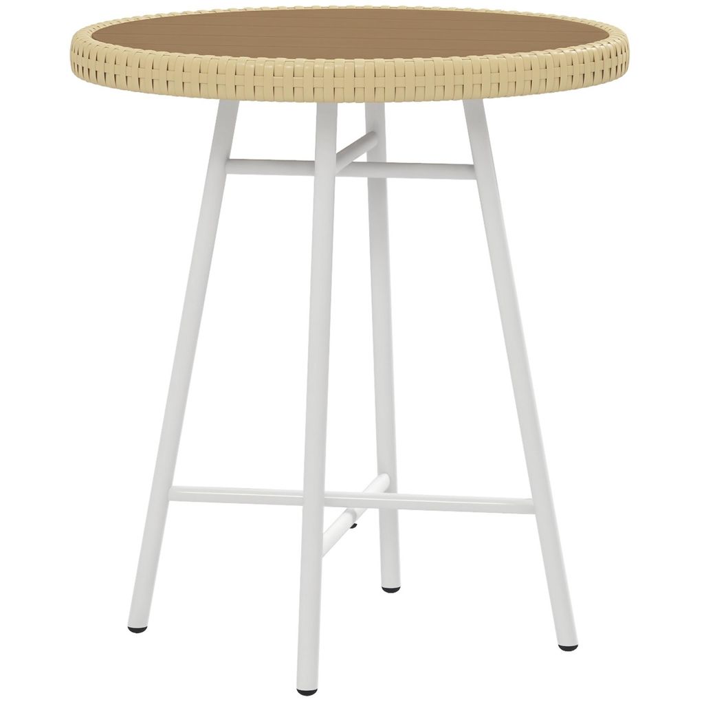 Tisch – Gartentisch – Runder Tisch – Couchtisch – Outdoor-Couchtisch – 50 x 50 x 55 cm – Geeignet für Gärten, Balkone und Wohnzimmer ...