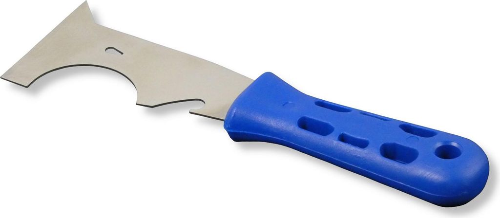 DEWEPRO Multifunktionsspachtel - Multi-Spachtel - Malerspachtel - Gipserspachtel mit vielen Funktionen - Klingenbreite: 60mm - Mehrzweckspachtel