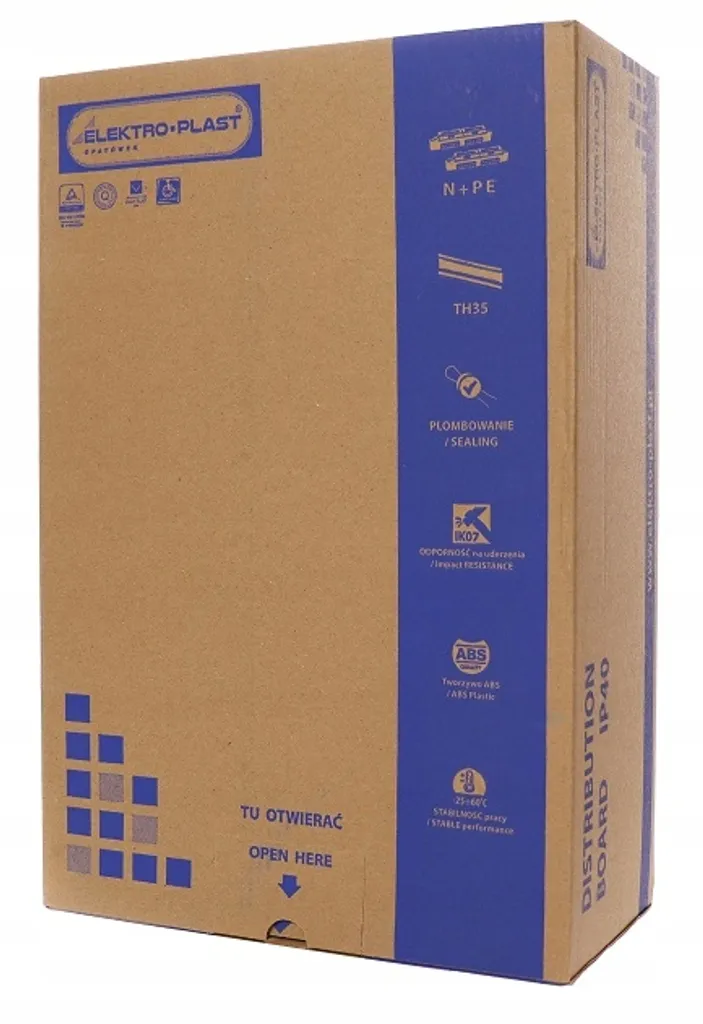Tableau électrique IP40 SRn-12 NT Opatówek - Haute résistance 12 modules - 8