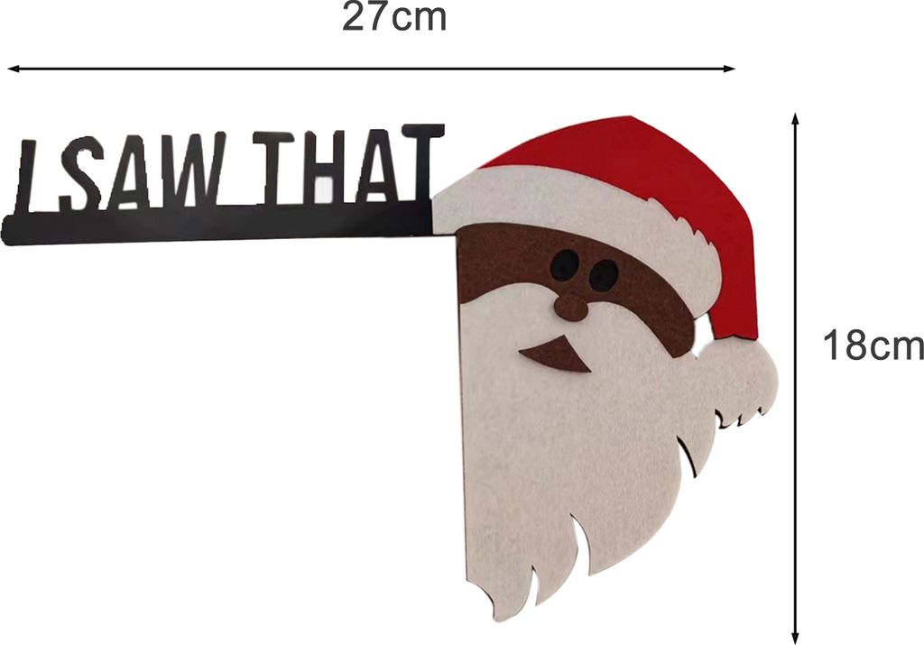Weihnachten Tür Topper Urlaub Home Decor Filz Santa Schneemann Rentier Tür Ecke Rahmen Zeichen DIY Handwerk für Fenster Wand
