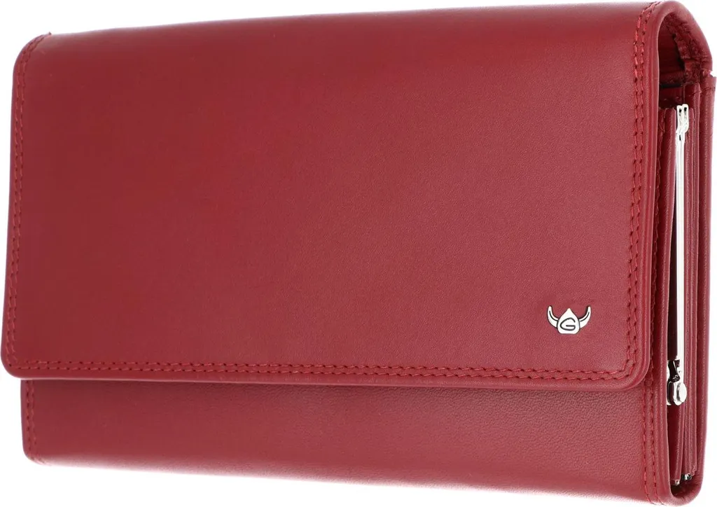 Golden Head 2801 Polo Portafoglio Donna Rosso Scuro RFID Protect