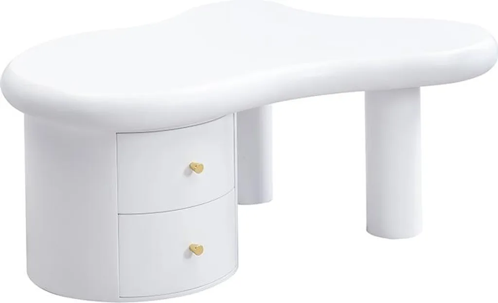 Table Basse de Salon Moderne Blanche - Table de Rangement en MDF de 97 cm - 9