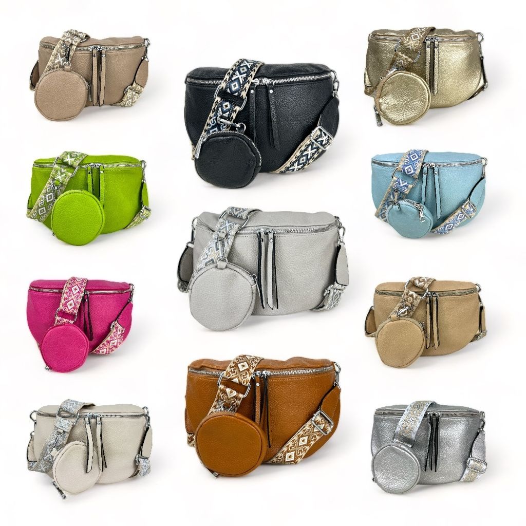 Umhängetasche Bauchtasche Handtasche Cross Body Bag 30cm Produktbild 10