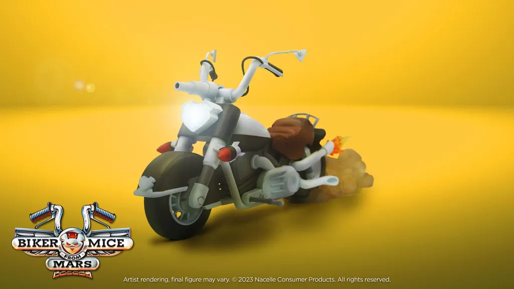 Moto de Throttle Biker Mice from Mars 23 cm : Design Ultra Détaillé