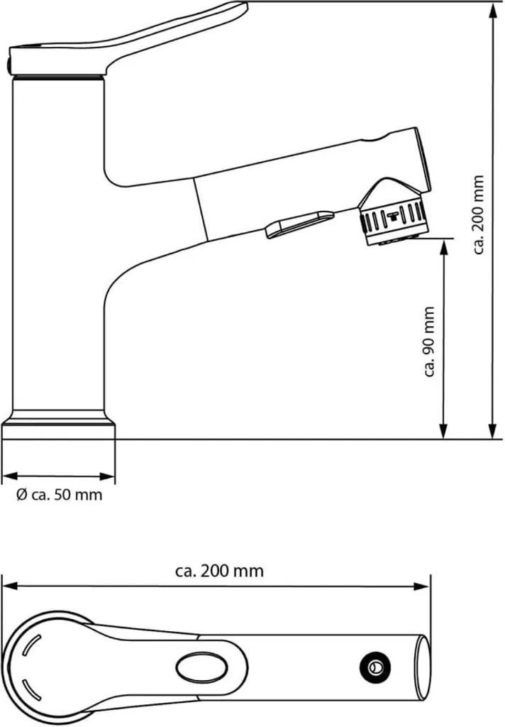 Mitigeur lavabo EISL VARIABILE avec douchette extractible chromé chic - 17