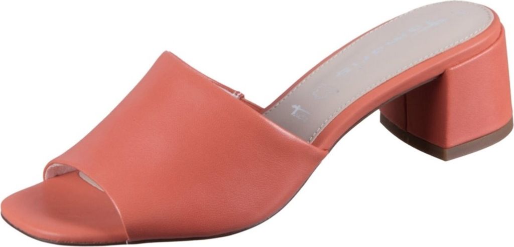 Tamaris Damen Sommer Flipflops aus orangefarbenem Naturleder Modell 12720442606