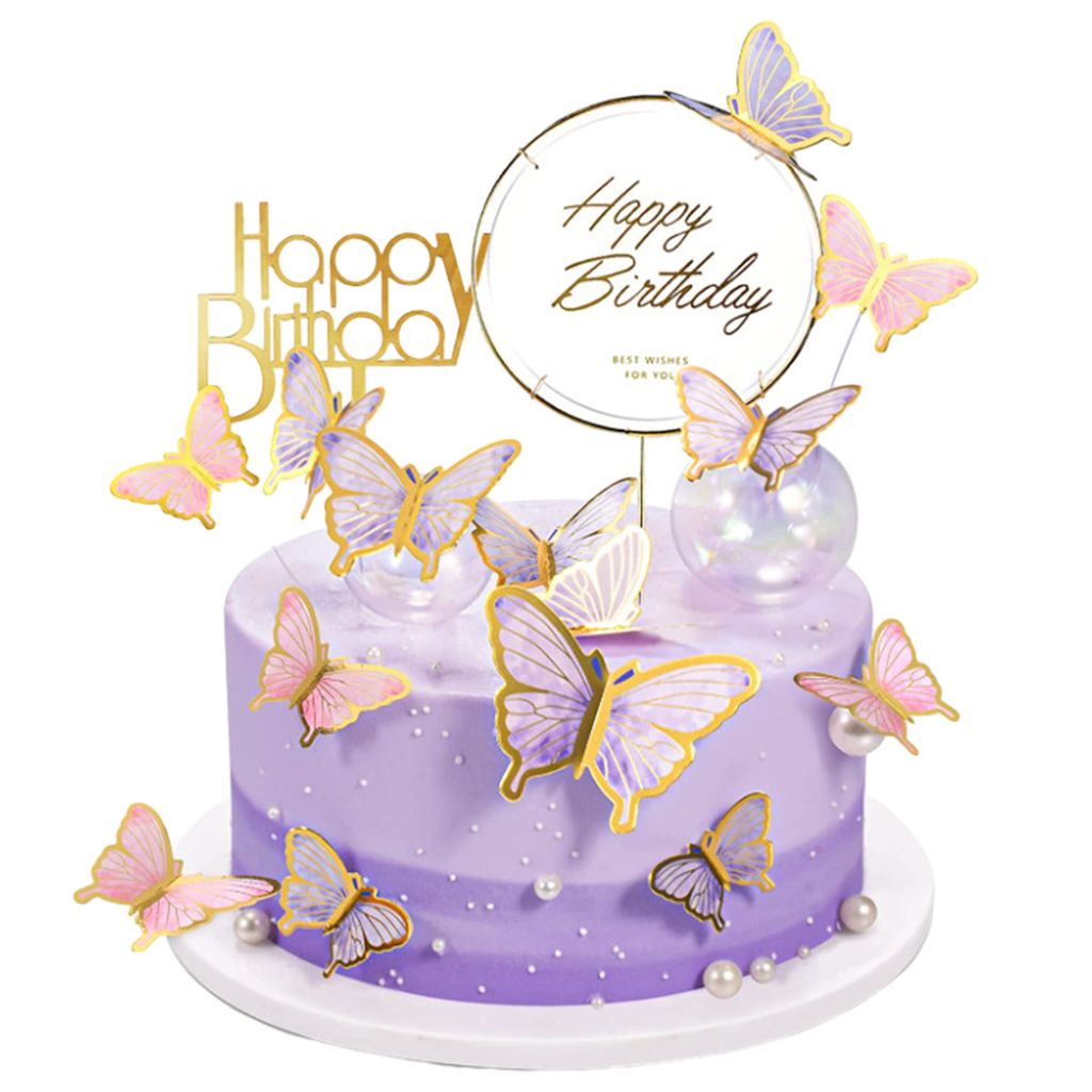 Schmetterling Cupcake Deko,Topper Tortendeko Produktbild 