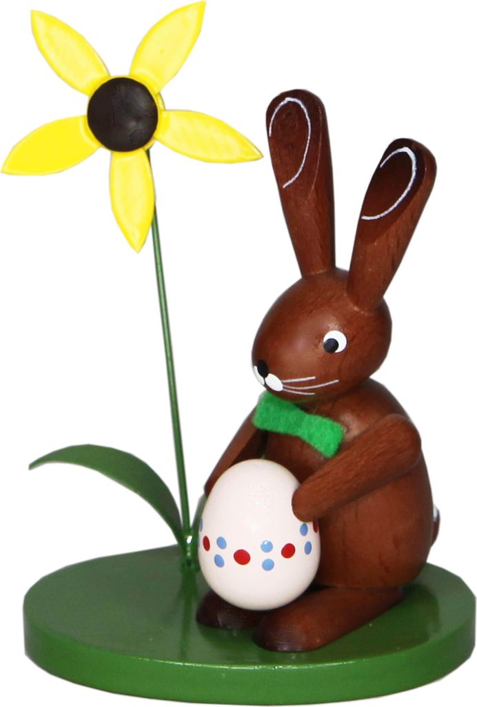 Osterdekoration Osterhase mit Osterei Höhe 9cm NEU