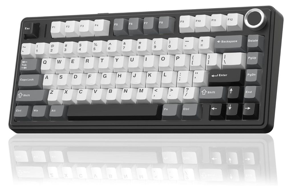 Tastiera da gioco magnetica AULA F75 HE, grigia, nera e Immagine del prodotto 