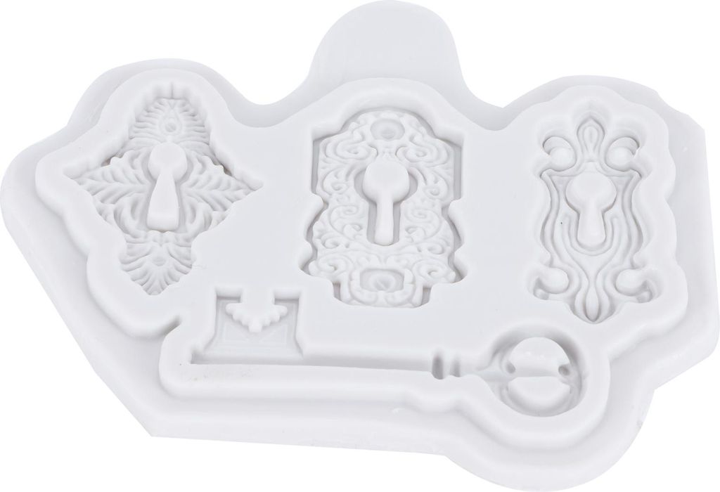 Schlüsselloch Schlüssel Muster Silikonform Fondant Schokolade Form Backen Kuchen Dekorieren Werkzeuge50-1767 Grau