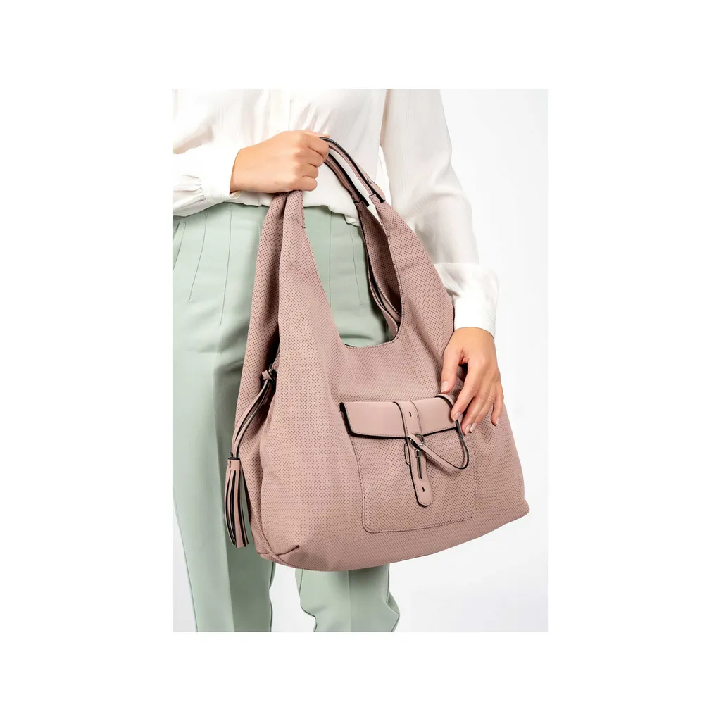 SURI FREY Romy-Kay Borsa Pink Oldrose - Design Traforato e Vegan - 7
