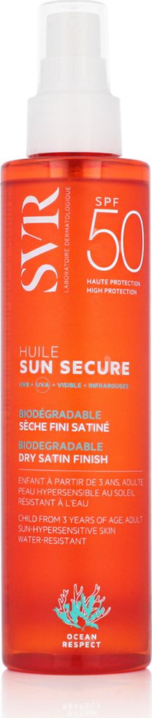 SVR Sun Secure Olio secco satinato SPF 50+ 200 ml Immagine del prodotto 
