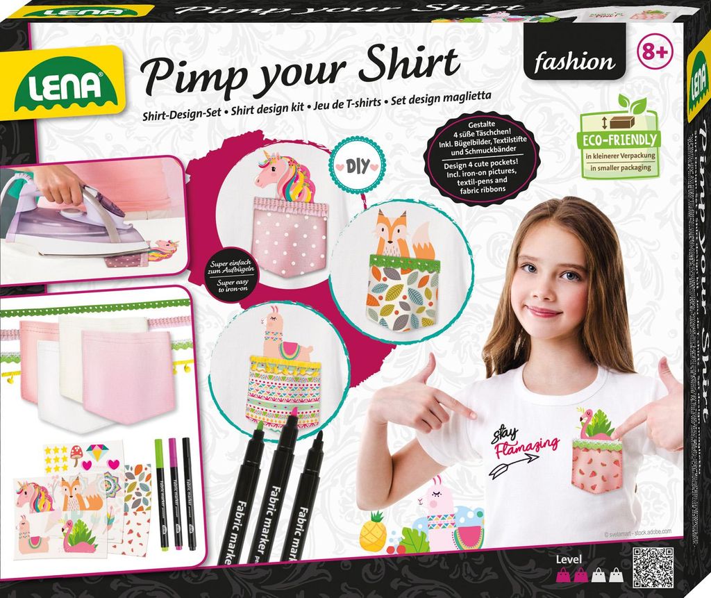 LENA Pimp your Shirt Set Crée des poches cool sur ton Image du produit 